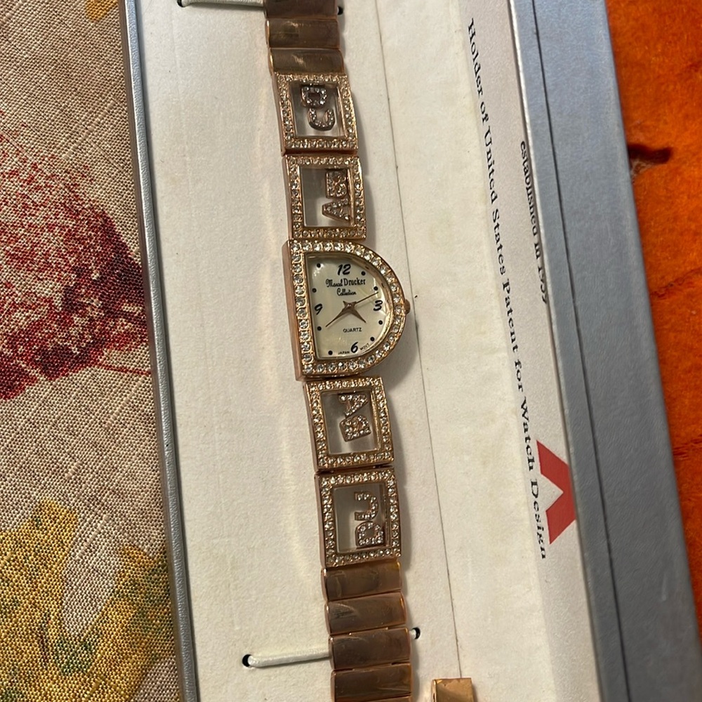 Marcel Drucker signature mother of pearl watch